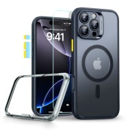 Удароустойчив кейс с MagSafe и протектор за iPhone 16 Pro от ESR Classic Pro Set Halolock -Frost Black