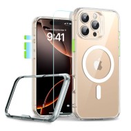 Удароустойчив кейс с MagSafe и протектор за iPhone 16 Pro Max от ESR Classic Pro Set Halolock - Clear