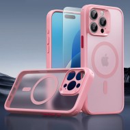 Удароустойчив кейс с MagSafe и протектор за iPhone 16 Pro Max  от ESR Classic Pro Set Halolock - Frost Pink