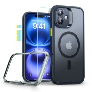 Удароустойчив кейс с MagSafe и протектор за iPhone 16  от ESR Classic Pro Set Halolock - Frost Black