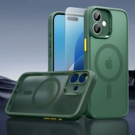 Удароустойчив кейс с MagSafe и протектор за iPhone 16  от ESR Classic Pro Set Halolock - Frosted Green