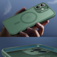 Удароустойчив кейс с MagSafe и протектор за iPhone 16  от ESR Classic Pro Set Halolock - Frosted Green