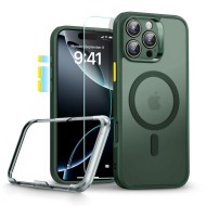 Удароустойчив кейс с MagSafe и протектор за iPhone 16 Pro  от ESR Classic Pro Set Halolock - Frost Green