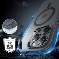 Удароустойчив кейс с MagSafe и протектор за iPhone 16 Pro Max  от ESR Classic Pro Set Halolock - Frosted Grey