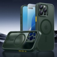Удароустойчив кейс с MagSafe и протектор за iPhone 16 Pro Max  от ESR Classic Pro Set Halolock - Frosted Green