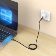Кабел за зареждане USB-C/ USB-C PD60W /3A 200см от Tech- Protect  Ultraboost DNA- Iron Grey
