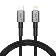 Кабел за зареждане USB-C/Lightning 27W /3A 100см от Tech- Protect  Ultraboost DNA- Iron Grey