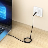Кабел за зареждане USB-A/Type-C 15W / 3A - 300см от Tech- Protect  Ultraboost DNA- Iron Grey