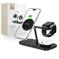 Зарядна станция 3в1 15W за iOS и Android устройства от Tech Protect A45 - Черна