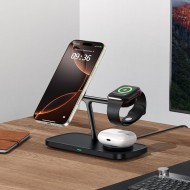 Зарядна станция 3в1 15W за iOS и Android устройства от Tech Protect A45 - Черна
