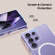 Хибриден кейс с MagSafe за Samsung Galaxy S25 Ultra от Tech-Protect Flexair Hybrid - Прозрачен