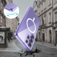 Хибриден кейс с MagSafe за Samsung Galaxy S25 Ultra от Tech-Protect Flexair Hybrid - Прозрачен