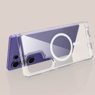 Хибриден кейс с MagSafe за Samsung Galaxy S25 Ultra от Tech-Protect Flexair Hybrid - Прозрачен