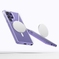 Хибриден кейс с MagSafe за Samsung Galaxy S25 Ultra от Tech-Protect Flexair Hybrid - Прозрачен