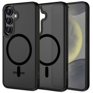 Твърд кейс с MagSafe пръстен за Samsung Galaxy S25 Plus от Tech-Protect MagMat - Черен мат