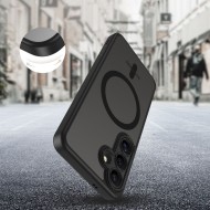 Кейс с MagSafe и защита на камерата за Samsung Galaxy S25 от Tech-Protect MagCam - Matte Black