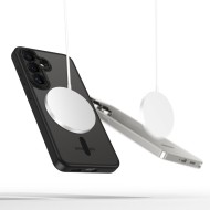 Кейс с MagSafe и защита на камерата за Samsung Galaxy S25 от Tech-Protect MagCam - Matte Black