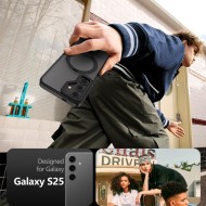 Кейс с пръстен и MagSafe за Samsung Galaxy S25 от Tech-Protect Magring - Matte Black