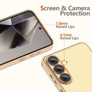 Твърд кейс с MagSafe и протектор за камерата на Samsung Galaxy S25 Plus от Tech-Protect MagFlex - Shiny Gold