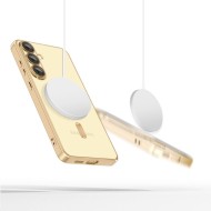 Твърд кейс с MagSafe и протектор за камерата на Samsung Galaxy S25 Plus от Tech-Protect MagFlex - Shiny Gold