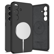Силиконов кейс с MagSafe за Samsung Galaxy S25 Plus от Tech-Protect Liquid Silicone - Черен