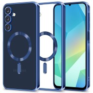 Твърд кейс с MagSafe и протектор за камерата на Samsung Galaxy A16 4G/5G от Tech-Protect MagFlex - Twilight Navy