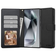Кожен тефтер за Samsung Galaxy S25 Ultra от Tech-Protect Wallet - Черен