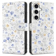 Кожен тефтер за Samsung Galaxy S25 от Tech-Protect Wallet - Spring Flowers