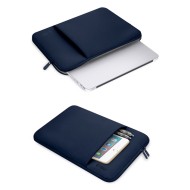 Мек калъф за лаптоп 13" инча от Tech-Protect Neopren - Navy Blue