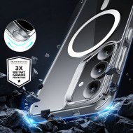 Силиконов кейс с MagSafe за Samsung Galaxy S25 Plus от ESR Classic Hybrid Halolock - Clear
