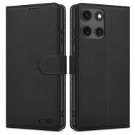 Кожен тефтер за Motorola Moto G15 / G15 Power от Tech-Protect Wallet - Matte Black
