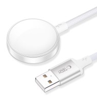 Безжично зарядно за Apple Watch с USB-A 100см. от Tech-Protect UltraBoost MC02 - Бяло