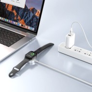 Безжично зарядно за Apple Watch с USB-A 100см. от Tech-Protect UltraBoost MC02 - Бяло