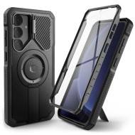 360 градусов калъф с MagSafe за Samsung Galaxy S25 от Tech-Protect Kevlar - Black