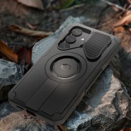 360 градусов калъф с MagSafe за Samsung Galaxy S25 от Tech-Protect Kevlar - Black
