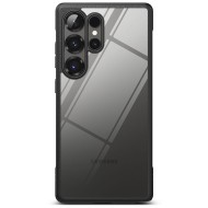 Удароустойчив твърд кейс за Samsung Galaxy S25 Ultra от Ringke Fusion - Черен