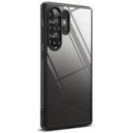 Удароустойчив твърд кейс за Samsung Galaxy S25 Ultra от Ringke Fusion - Черен
