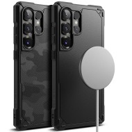 Удароустойчив, силиконов кейс с MagSafe за Samsung Galaxy S25 Ultra от Ringke Rugged Gear - Камуфлажен
