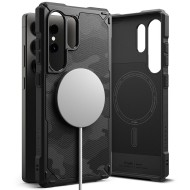 Удароустойчив, силиконов кейс с MagSafe за Samsung Galaxy S25 Ultra от Ringke Rugged Gear - Камуфлажен