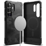 Удароустойчив, силиконов кейс с MagSafe за Samsung Galaxy S25 Ultra от Ringke Rugged Gear - Камуфлажен
