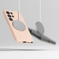 Силиконов кейс с MagSafe за Samsung Galaxy S25 Ultra от Ringke Silicone Magnetic - Pink Sand