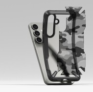 Удароустойчив кейс за Samsung Galaxy S25 от Ringke Fusion X - Camo Black