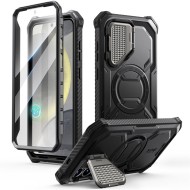 360 градусов кейс с MagSafe за Samsung Galaxy S25 от Supcase IBLSN ArmorBox Mag - Black