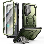 360 градусов кейс с MagSafe за Samsung Galaxy S25 от Supcase IBLSN ArmorBox Mag - Guldan