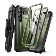 360 градусов кейс с щипка за колан за Samsung Galaxy S25 от Supcase Unicorn Beetle Pro 2-set - Guldan