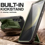 360 градусов кейс с щипка за колан за Samsung Galaxy S25 от Supcase Unicorn Beetle Pro 2-set - Guldan