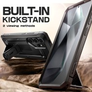 360 градусов кейс с щипка за колан за Samsung Galaxy S25 Ultra от Supcase Unicorn Beetle Pro 2-set - Черен