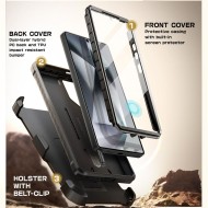 360 градусов кейс с щипка за колан за Samsung Galaxy S25 Ultra от Supcase Unicorn Beetle Pro 2-set - Черен