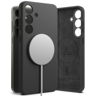 Силиконов кейс с MagSafe за Samsung Galaxy S25 от Ringke Silicone Magnetic - Black