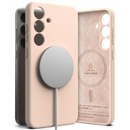 Силиконов кейс с MagSafe за Samsung Galaxy S25 от Ringke Silicone Magnetic - Pink Sand
